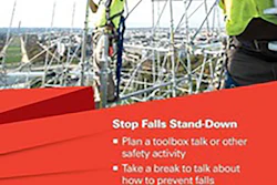 The purpose of the National Fall Prevention Stand-Down is to raise awareness of preventing fall hazards in construction. Fatalities caused by falls from elevation continue to be a leading cause of death for construction workers and are often preventable.