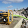 To ensure that lubricating fluids are distributed evenly throughout the pump, place it on level ground when in use.