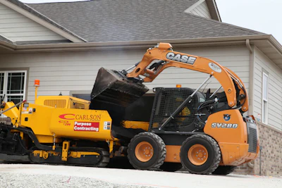 The 2,800-pound rated operating capacity matches well with the company's other equipment.