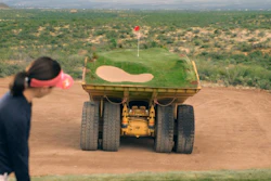 VIDEO: Caterpillar Puts a Golf Course on Wheels