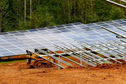 The site contains 9,828 panels and produces 3MW DC of electricity, enough to power approximately 250 area homes.
