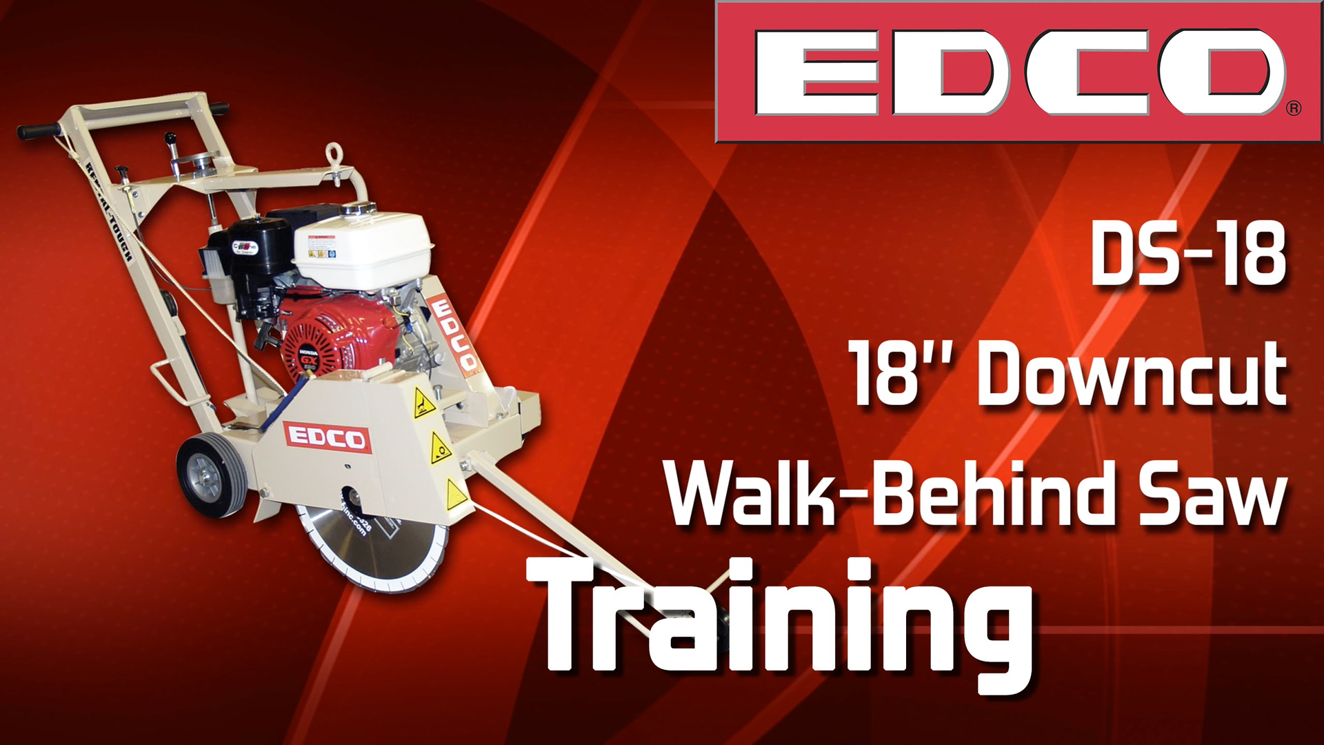 Video: How to Use an EDCO DS-18 18-in. Walk-Behind Saw