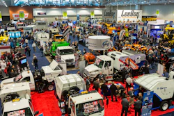 In addition to its conference program NPE 2016 hosts an expanded exhibit floor (the floor sold out in 2015 in Nashville, above) on Jan. 27-29 and equipment giveaways by Case Construction (SV 280 skid steer) and KM International (KM 2-18X Infrared Asphalt Recycler).