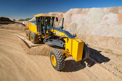 Cross slope and an open architecture approach to grade control systems are two useful tools that John Deere offers as standard equipment on its Grade Pro models.