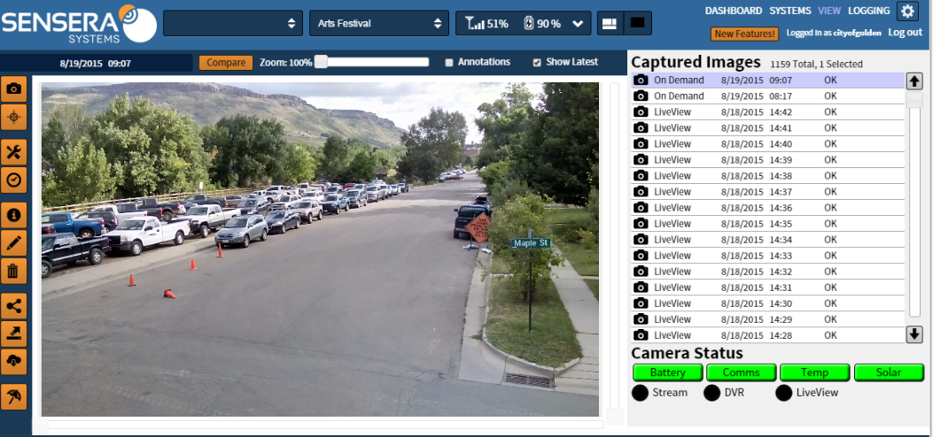 Sensera Systems Solar Wireless Camera LiveView 5626627f88439