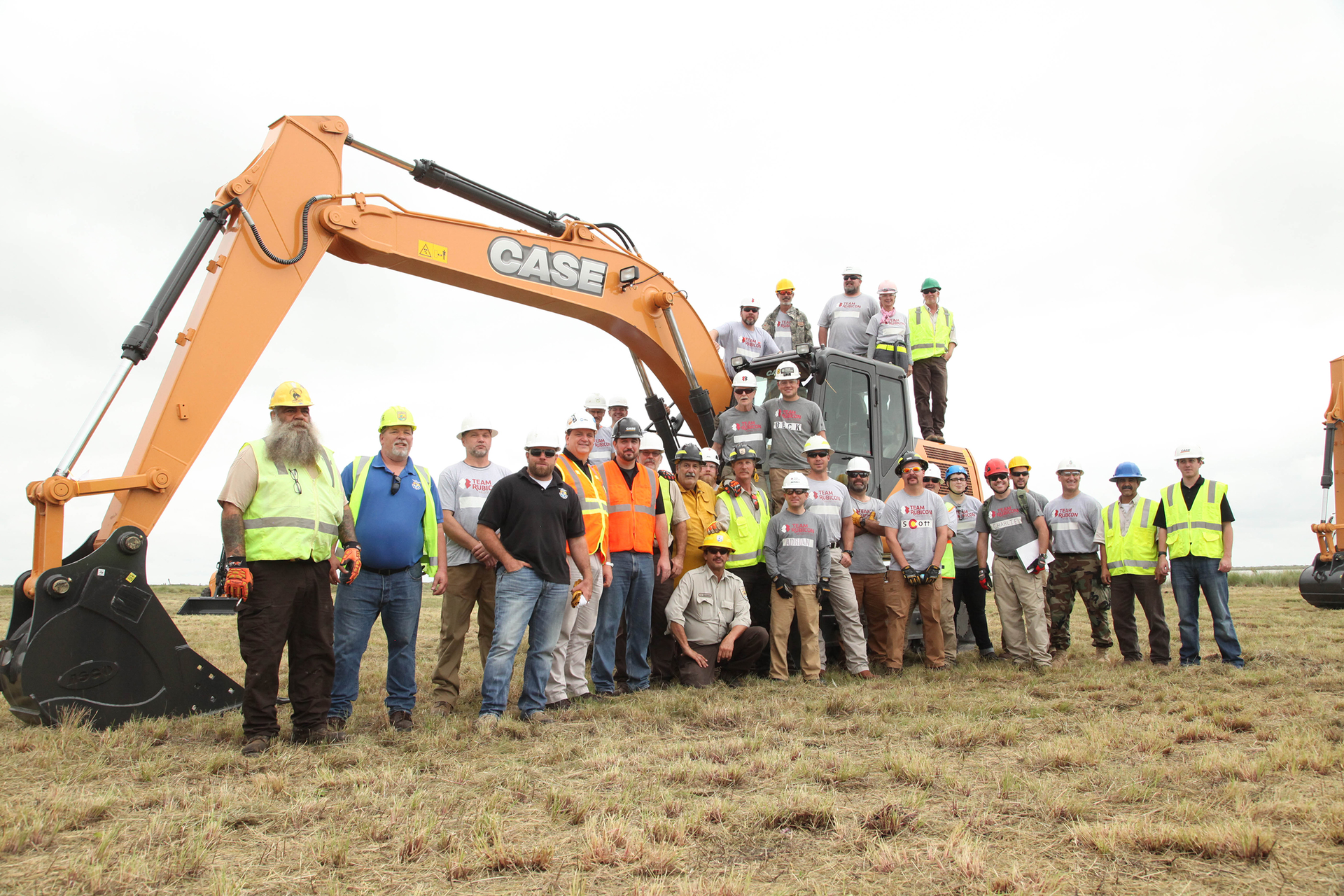 CASE provided six machines to the effort and Team Rubicon brought in 18 operators from across the U.S. for training.
