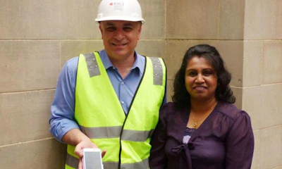 RMIT researcher Ruwini Edirisinghe hopes her innovative smart vest will help reduce fatalities from heat stroke among construction workers.