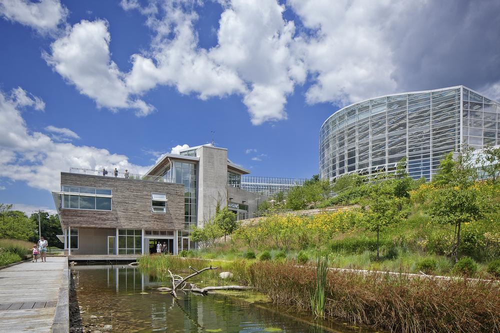 Pittsburgh's Center for Sustainable Landscapes (CSL) was designed to be the greenest building in the world, it generates all of its own energy and treats all storm and sanitary water captured on-site. The CSL is the first and only building to meet four of the highest green certifications.