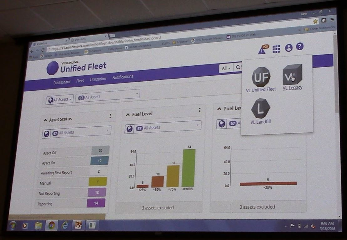 The new VisionLink includes a suite of apps enabling the customer to select a view and information based on the user’s role or task needing to be performed. These apps can be easily accessed for quick reference and easy viewing.