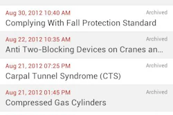 The Safety Meeting App provides instantaneous documentation of safety meetings and then stores the records in the cloud.