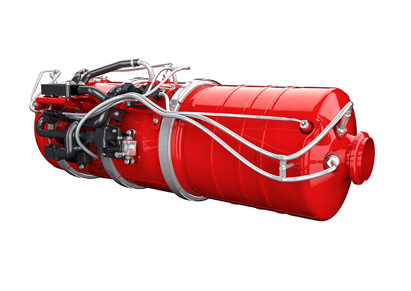 Cummins Emission Solutions introduced further developments of the Single Module aftertreatment system which offers up to a 30% reduction in weight and up to 50% in size compared to today's Tier 4 Final solutions in this market.