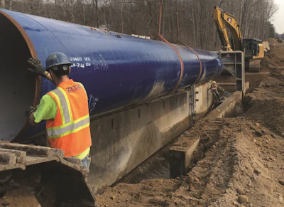 Zito Construction is installing 50-ft.-long sections of 60-in.-diameter steel spiral-weld pipe 13 miles along the main transmission line of the KWA pipeline project. The boundaries of the new water supply will encompass over 2,400 sq. miles and over a half million people.