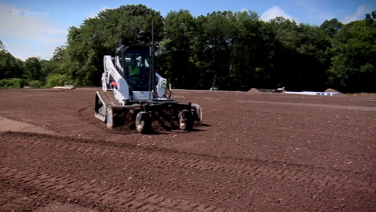 [Video] Bobcat Laser Grade Attachment Helps Liberty Landscapes Build Athletic Fields