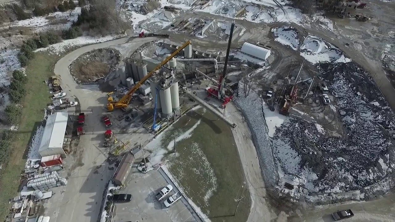 Asphalt Plant Stockpile Management Completed with a Drone