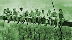 We're sure these contractors weren't thinking about sustainable construction practices when this iconic picture was taken, but this Earth Day is a great time for contractors to start implementing green construction practices into their every day activities.