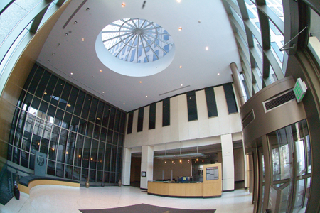 Retrofits at the Byron Rogers Federal Office Building in Denver included complete design and construction upgrades to the structural elements and all major building systems. The building upgrades, including natural daylighting reduced annual energy costs by 55%.