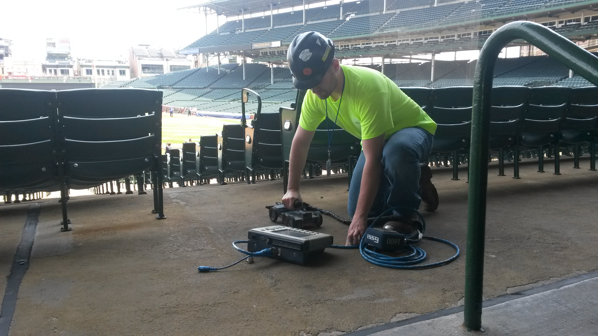 Figure 1 – GPR used to evaluate concrete slab