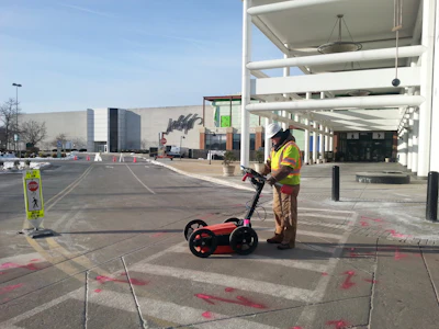 Figure 3 – GPR in action