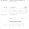 For contractors, the process starts by scheduling a job in the TruckTap portal. The schedule includes all the trucks you’ll need for that day and any additional job instructions.
