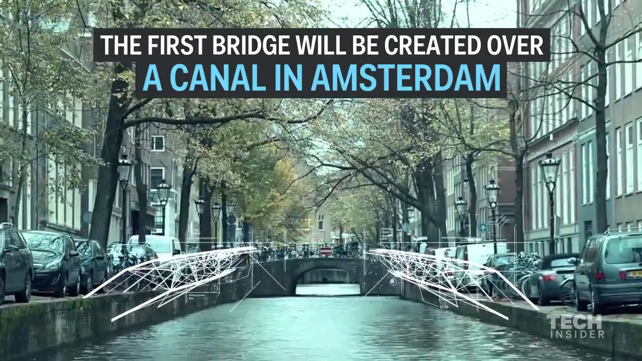 [VIDEO] How the First 3D-Printed Bridge will Span an Amsterdam Canal