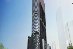 The Sol Invictus tower has been designed to capture the sun's movement from east to west.