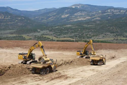 Kuersten used two Cat D6 dozers and two Cat 336F excavators, each equipped with Trimble GSC900 grade control units, as primary grading machines on the 400,000-cu.-yd. Harrison Creek Water Impoundment project.