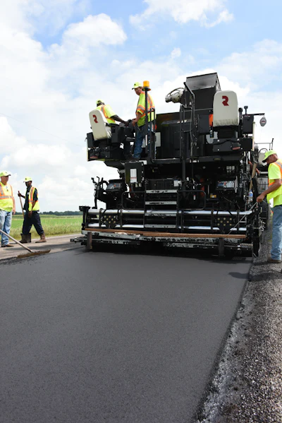 A thin mat laid over chip seal was done on CR-8