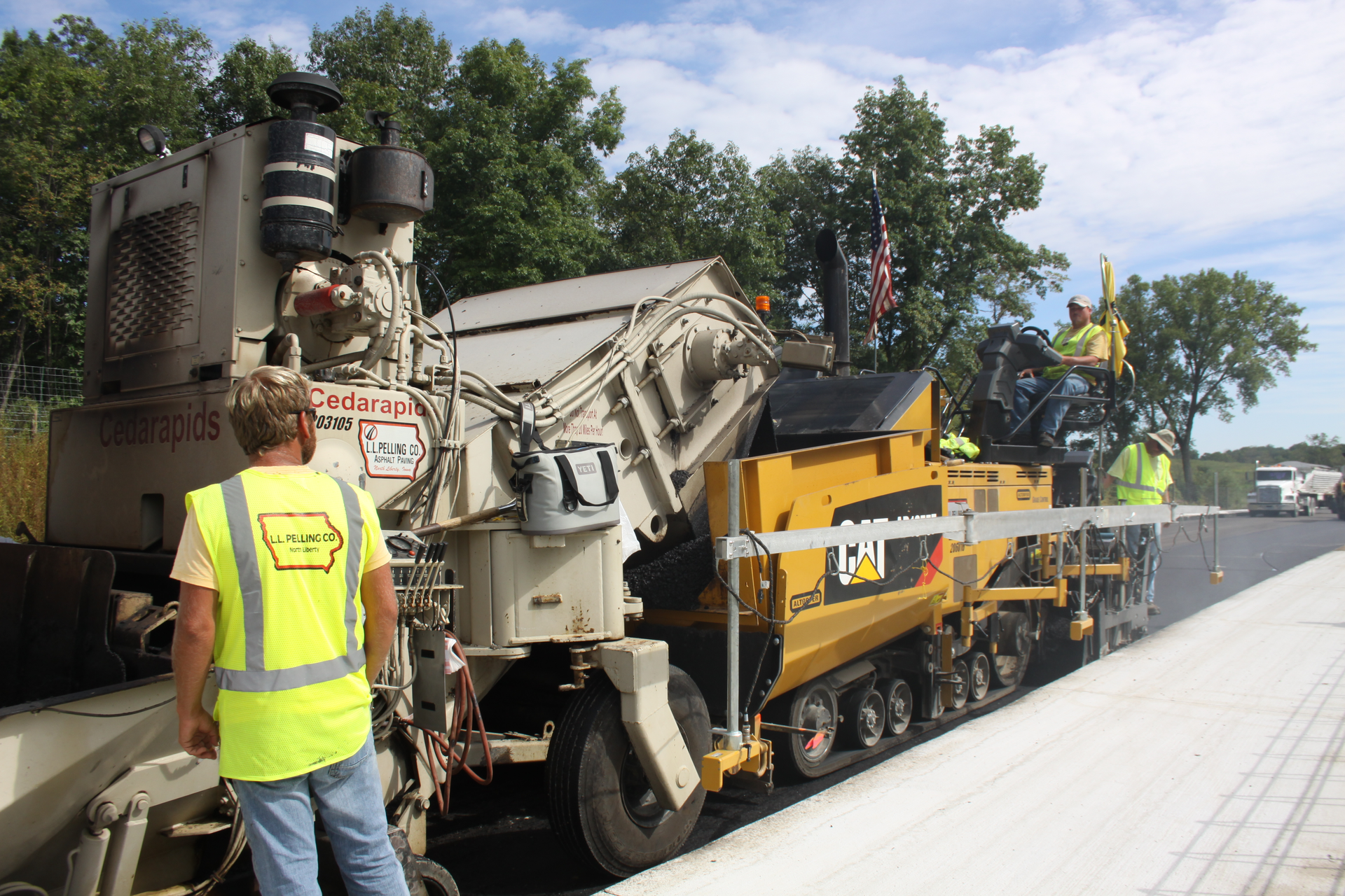 In order to help improve fatigue cracking resistance in the lower lift, reclaimed asphalt pavement (RAP) was not used in its mix design.