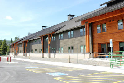 A new employee residence in the Old Faithful area has received a Platinum certification under the Leadership in Energy & Environmental Design (LEED) certification program with the U.S. Green Building Council. Employees will enjoy the benefits of living in state-of-the-art employee housing that used techniques and materials that support Yellowstone’s environmental mission. From modular construction techniques to Andersen 100 Series windows, every square inch of this new construction project was carefully considered to maximize the impact of the project on the park’s ambitious energy goals.