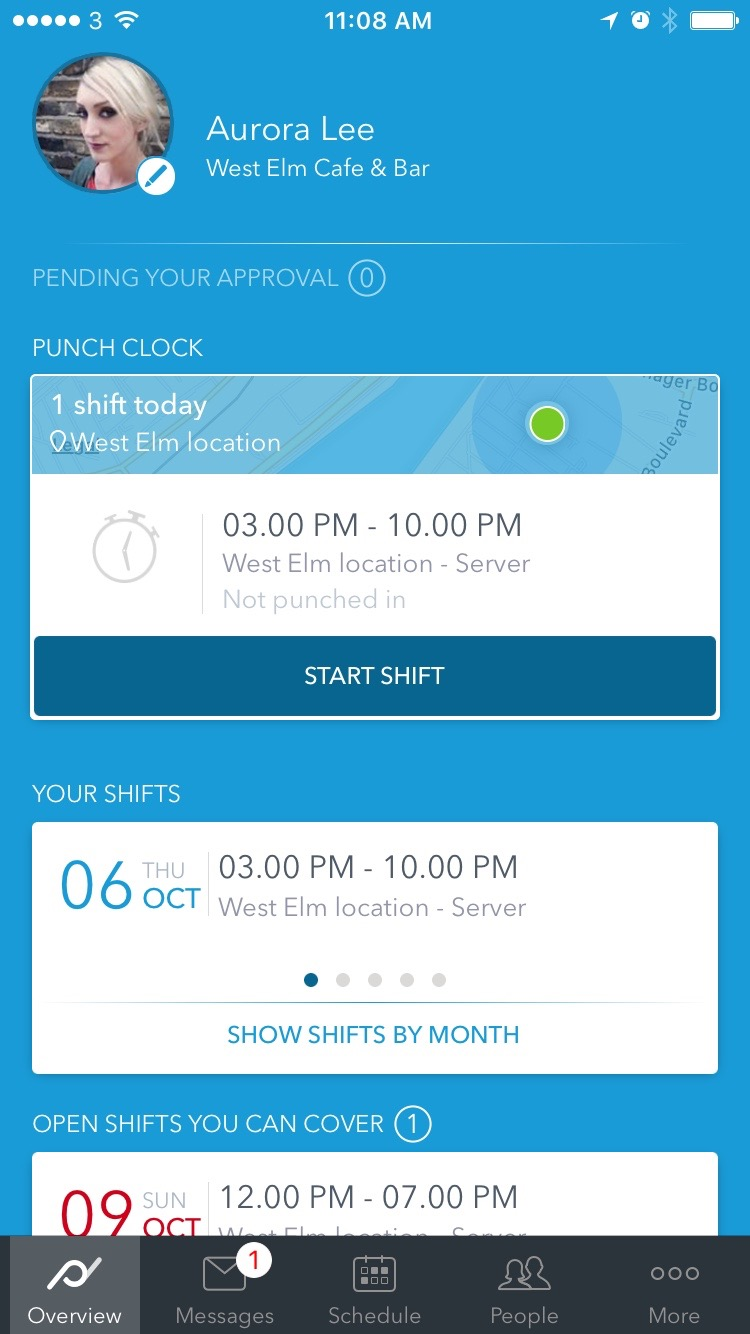 Employees using the app can swap, handover or sell shifts.