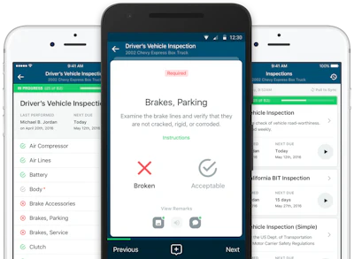 Fleetio Go provides an easy way to view and update statuses, log issues, conduct inspections and schedule maintenance from a smartphone or tablet.