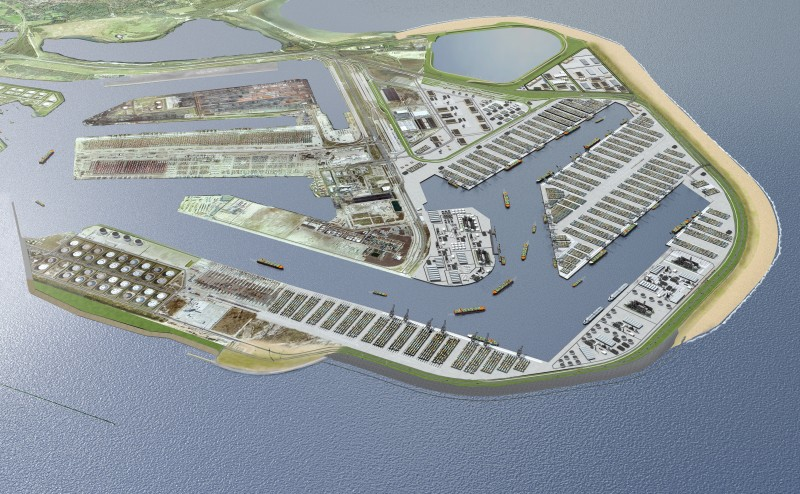 The Maasvlakte 2’s major container terminal companies APM Terminals and Rotterdam World Gateway and APM Terminals began shipping operations in the harbor in 2015. Each can handle more than 2.3 million containers annually.