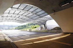 Shell Bitumen provided a lower temperature polymer-modified synthetic clear binder, Shell Mexphalte C LT (low temperature), for a tunnel project in Luxembourg. The light color of the asphalt is designed to help reduce lighting costs, and above all, improve the safety for users.