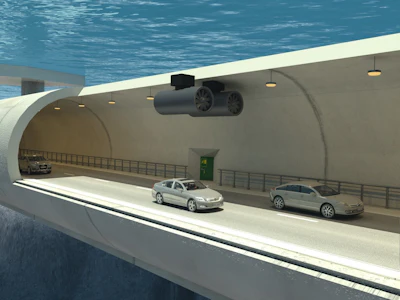 Norway has proposed a tunnel system that would be built about 100 feet underwater. The estimated $25 billion project would be the first of its kind in the world.