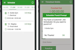 The Timesheet Mobile app offers a GPS-enabled time, attendance and scheduling solution to track employee hours worked, jog locations and capture task information to support invoicing, payroll processing and mobile workforce management.
