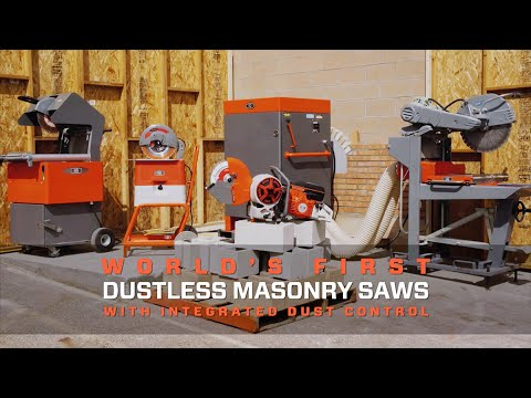 [VIDEO] Compare Dry-Cut Masonry Saws with Integrated Dust Control at Work