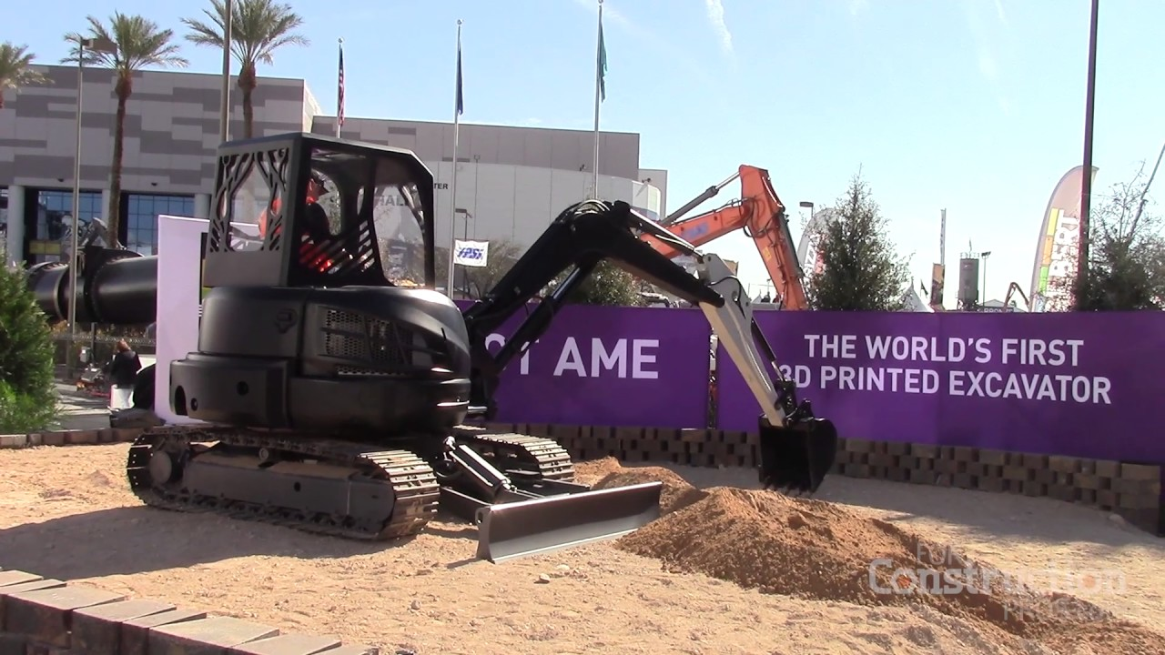 [VIDEO] World's First 3D Printed Excavator Unveiled at CONEXPO-CON/AGG 2017
