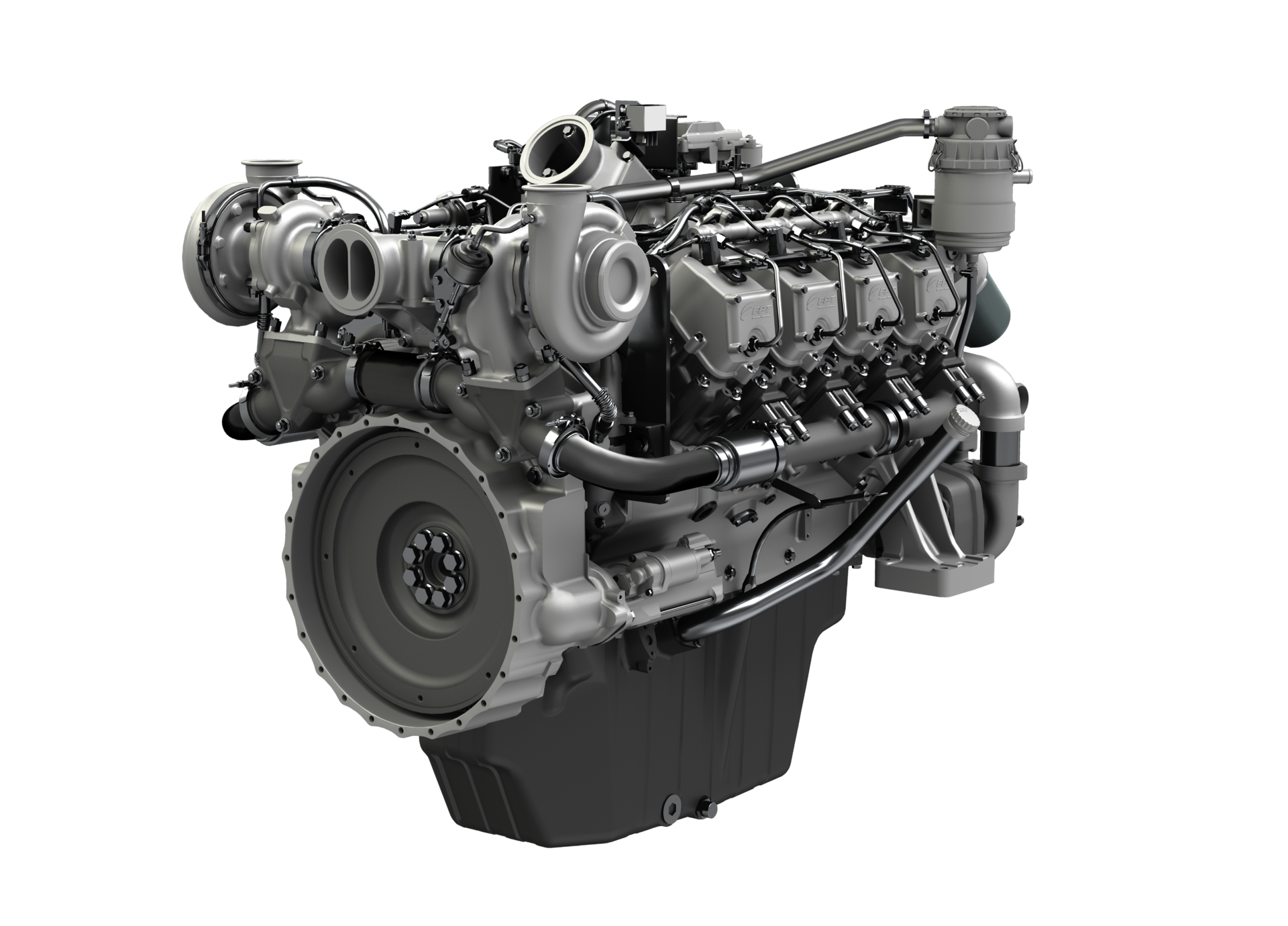 The FPT V20 engine will meet Stage V without the use of a DPF or EGR.