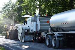 When the Gorman Company first started CIR in the 1980’s, the train of equipment was as long as 300 feet with four different specifically used units. It has been simplified to about 75 feet for the whole operation, making the process more maneuverable through town streets or over winding narrow roads.