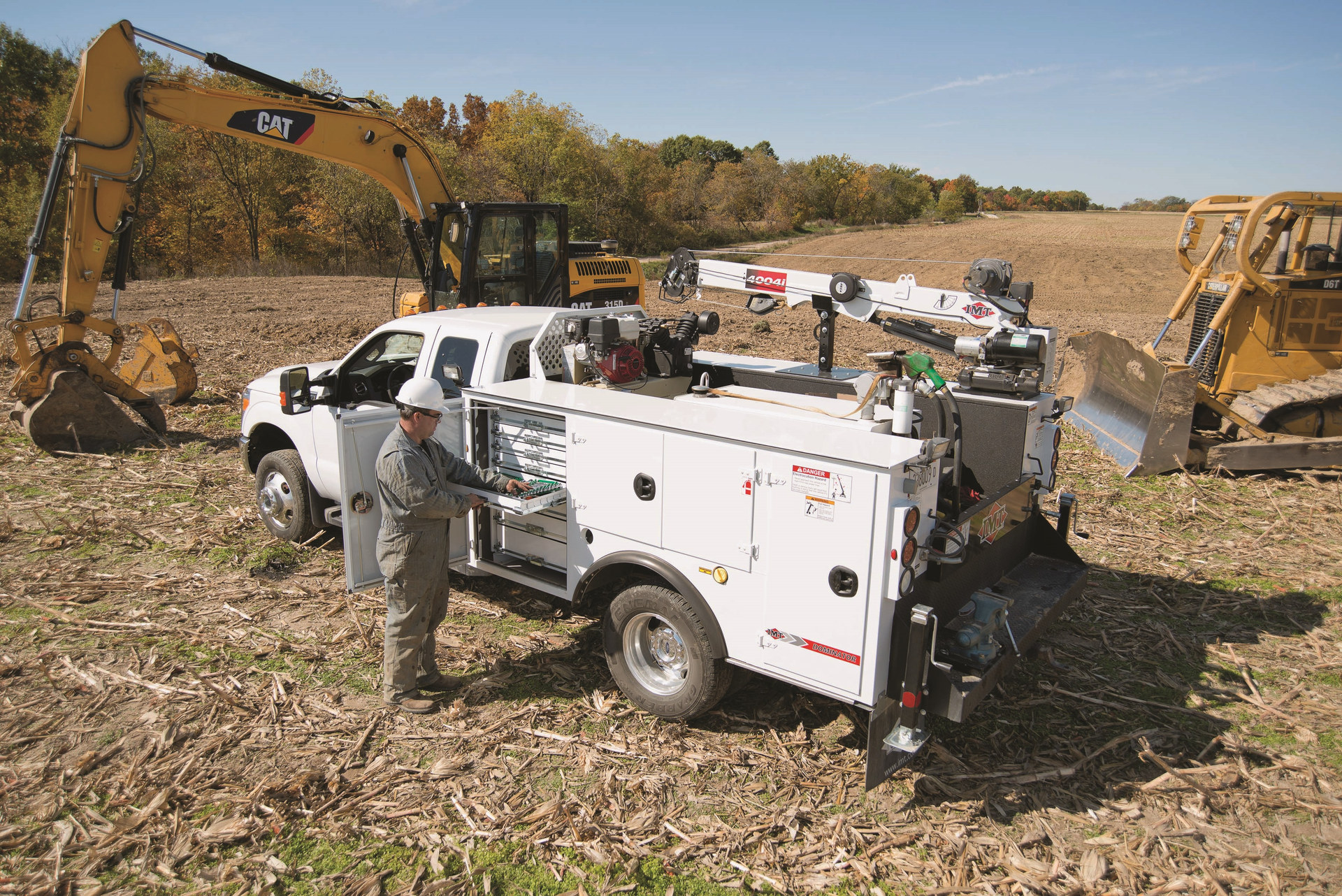 Your mechanics truck is your on-site service shop in the field, with storage, lubrication equipment and lifting capabilities.