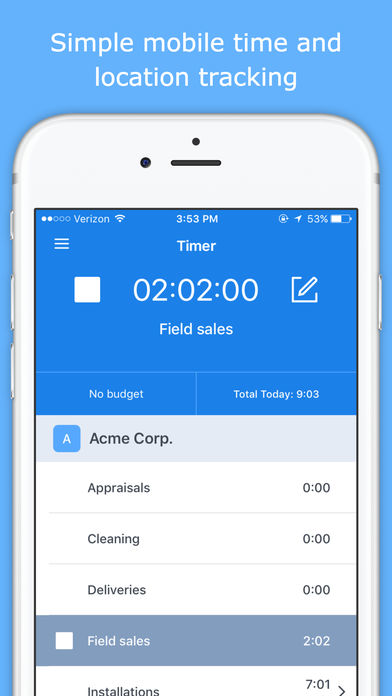 Hubstaff is a subscription-based time tracking service where the mobile app uses GPS to track employees’ time and helps streamline payroll management.