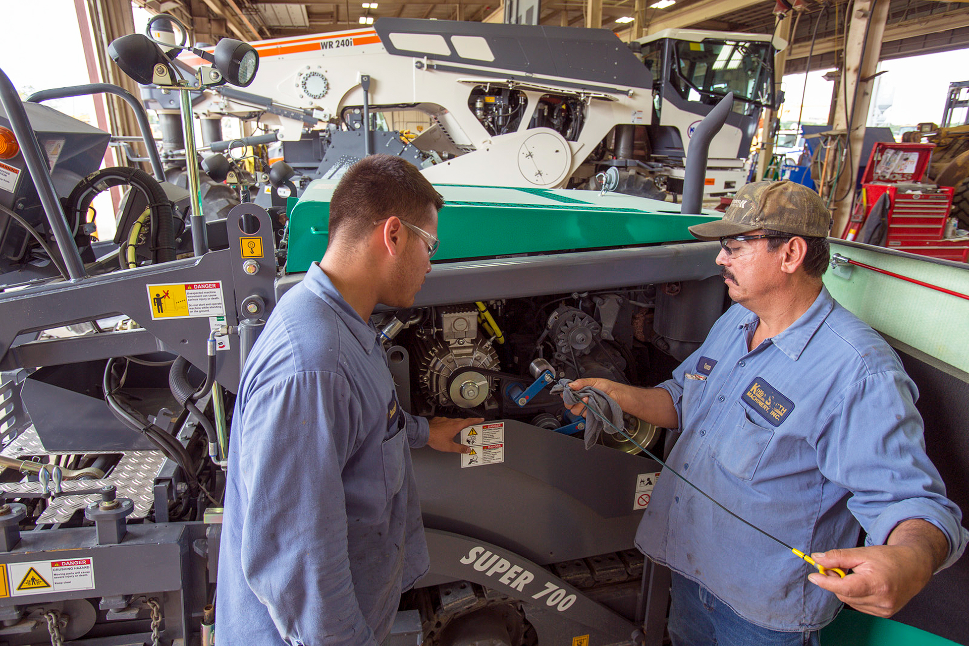 It’s important to take the time to make sure your paver is in prime operating condition and your paver operators are the key to this. They know how the machine performs each day and will be paramount to understanding when something isn’t right. This is why they should be the ones to perform the daily maintenance checks on the machine.