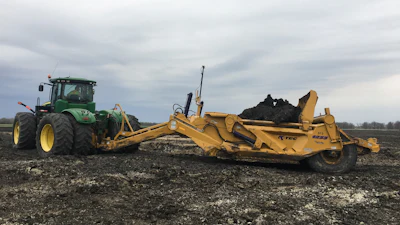 Earth Max started out with a used K-Tec scraper and later purchased two new K-Tec 1233 scrapers, each of which holds a 33-cu.-yd. heaped capacity.
