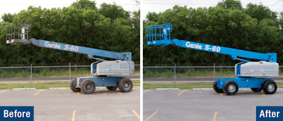 Genie Fleet Reconditiong Services Before After
