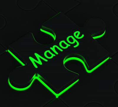 Manage Puzzle Piece Freedigitalphotos