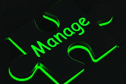 Manage Puzzle Piece Freedigitalphotos