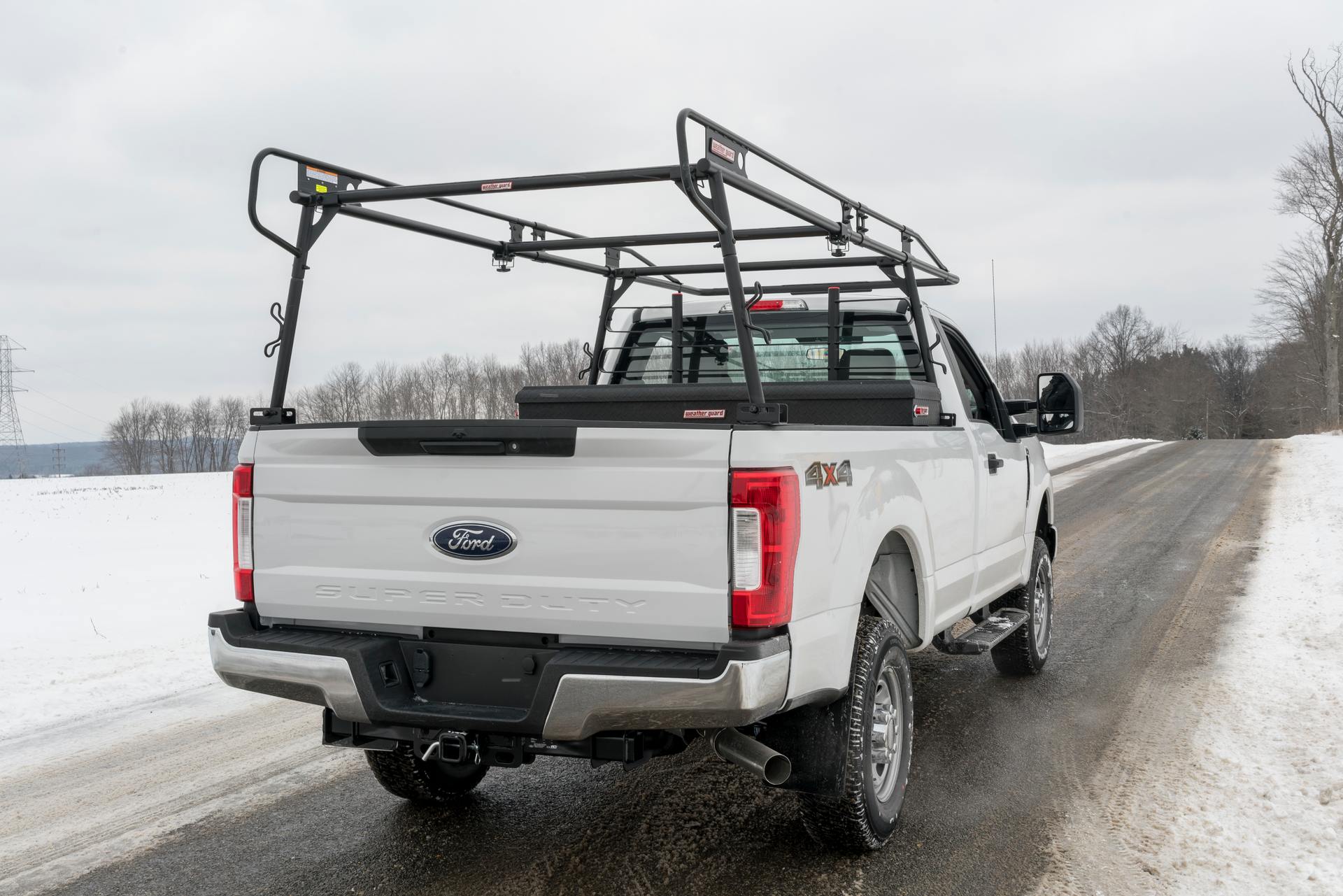 Weather Guard Steel Truck Rack Truck Rear Right Close