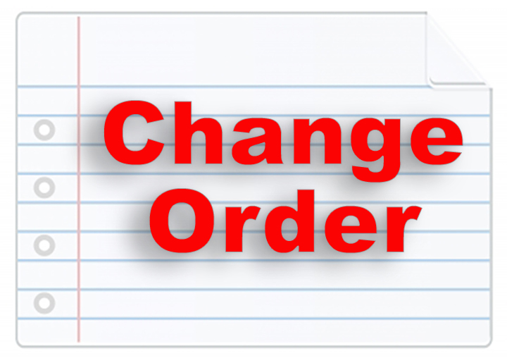 Change orders must be agreed to in writing to be binding, enforceable and authorize extra money for contract changes.