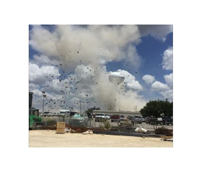 Explosion rocks Gatesville, Texas, hospital-expansion project site. One construction worker was killed and 12 more injured. Total of 15 people were injured.