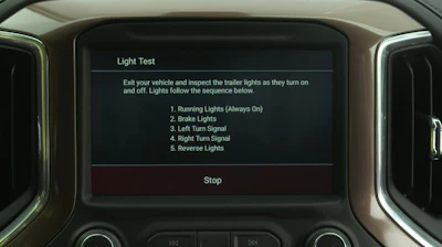 Included with purchase of all 2019 Silverado 1500s, the MyChevrolet app allows one person to use an automatic exterior light sequence to confirm that the trailer is properly connected.